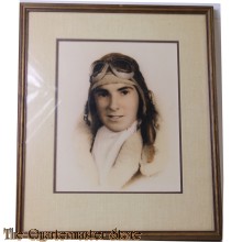 Framed colourized Photo Naval Aviator