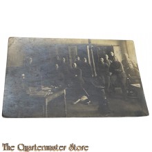 (Feld) Postkarte 1914 Gruppe Deutsche Soldaten mit Hund