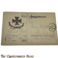 Feldpostkarte 1915 Eisernes Kreuz 