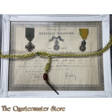 Medaille militaire 14-18+Laynard and Croix de Guerre 14-18