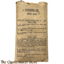 WW2 British Army Eye Shields Anti-Gas Mk III