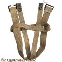 Skeleton webbing harness for canteen