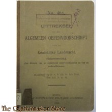 Voorschrift no 46a Uitreksel van Algemeen Oefenvoorschrift