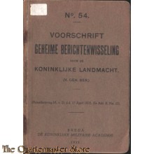 Voorschrift no. 54  Geheime briefwisseling