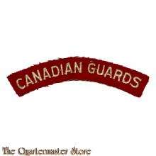 Shoulder title Canadian Guards 1953