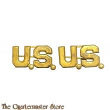 WW2 US Army Officers US collar badges 