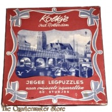 Legpuzzel “Kolkje oud Rotterdam” in rode doos 1941-47