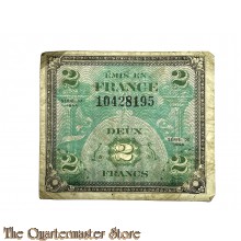 US Army Invasion money 2 Francs 1944