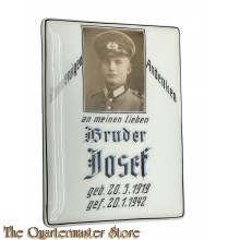 Grab Plakette Deutscher Soldat 1942 (Grave plaque German soldier)