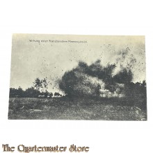 Postkarte/ Studio Photo 1917 Wirkung einer franzosischen Minenexplosion