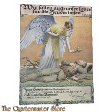 Colourierten Erinnerungsurkunde für die Hinterbliebenen  27 November 1915
