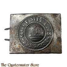 WK1 Stahl Mannschaft kastenschloss Preussen  (WW1 Steel belt buckle Prussia EM/NCO)