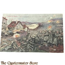 France - WW1 postcard Vallee de l’ Aisne , L’ offensive Allemange est arretee pres St-Paul