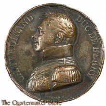 1820 France Medal Assassination of Ferdinand Duc de Berry