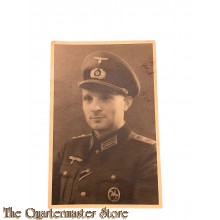 Photo Studioportret WH Offizier mit DRL abzeichen 