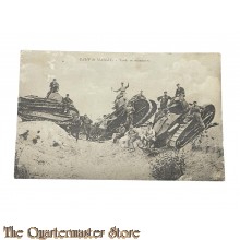 Postcard - 1918 Camp de Mailly , tanks a manoeuvre