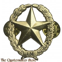 Metalen Brevet - Militair Schuttersembleem Lichte Mitrailleur 