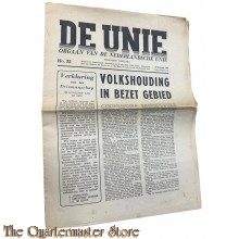 Krant de Unie  no 22 , 18 januari 1941