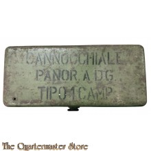 Italy - (Beutewaffe) Steel transport case Cannocchiale Panoramico (Panoramic Telescope) Tipo 1 (Italy optic transport casing )