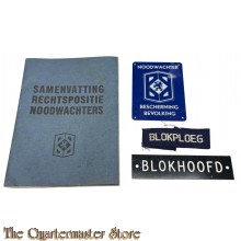 1950’s Set Blokhoofd van Blokploeg Noodwachter