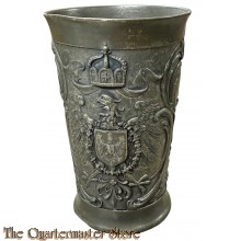 Zinn Becher Fürst Otto von Bismarck Kaiserzeit (Pewter cup  Fürst Otto von Bismarck 1914-18)