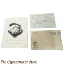 Enveloppe met Flyer en Giftbewijs Winterhulp Nederland 1940