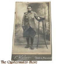 France - CDV soldier in overcoat 1914-1915