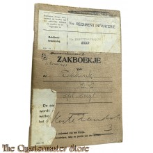 Oorlogszakboekje 19e Regiment Infanterie 19e Depotbataljon 