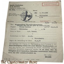Krankmeldung Deutsche Krankenkasse 1944 dwangarbeider bij  Fa A.W. Rommel, Sermolkaldy afkomstig uit Middelstum