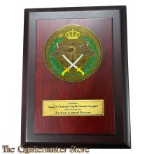 Jordania  Wandschild تحيات القيادة العامة للقوات المسلحة الأردنية With Compliment Of Jordan Armed Forces