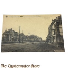 France - Postcard 1918 Square and Avenue Leopold leading to  Ostende