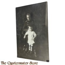 (Feld) Postkarte 1918 Deutscher Offizier mit Kind 