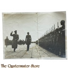 (Press) photo Adolf Hitler inspecting troops 