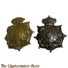 Set van 2 kraagemblemen WW2 Korps Mariniers (Torretje)