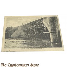 (Feld) Postkarte 1915 An der Aisne, Eisenbahn-Bau-Komp 17