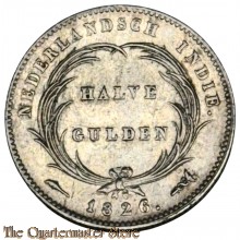 Coin -  Nederlandsch Indië 1/2 Gulden 1826 