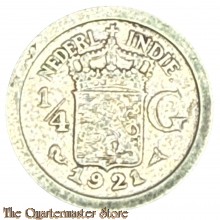Coin - Nederlands Indië 1/4 Gulden 1921