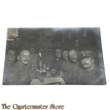 (Feld) Postkarte 1917 Unteroffiziere in Baracke 