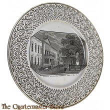 France - WW1 period Ceramic plate PALAIS S. K.H. DES PRINZEN CARL V. PR.