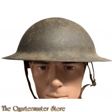 WW1 Brodie steel helmet 35th Infantry Division , 60th Field Artillery Brigade • 128th Field Artillery Regiment (75 mm) (1st Missouri Field Artillery)