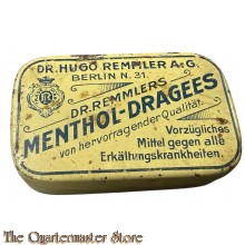 Blechdose WK2 Dr Remmlers Menthol-Dragees (WW2 Tin Cough tablets Dr Remmlers)