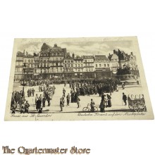 (Feld) Postkarte 1915 Deutsches Konzert auf dem Marktplatz (St. Quentin)