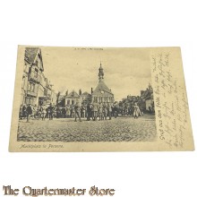 (Feld) Postkarte 1915 Marktplatz in Peronne