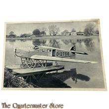 Junckers Fotokarte no 32 - Ganzmetall-Kab.-Flugzeug Junkers-Ju 33 Wasser
