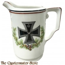 WK1 Patriotisches Milch kanchen mit EK (WW1 Patriotic china milkcan with IC)