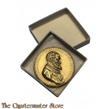 vergulde medaille, gemaakt door Leone Leoni om de 88e verjaardag van Michelangelo Buonarroti te herdenken