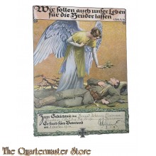 Colourierten Erinnerungsurkunde für die Hinterbliebenen 8 oktober 1914