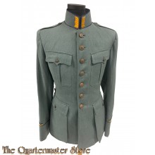 Veldgrijs buitenmodel jasje 1940 van een Sergeant Infanterie in opleiding aan SRO