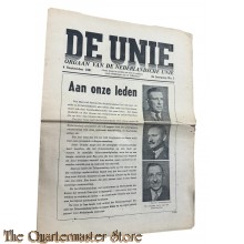 Krant de Unie 2e jaargang no 1 , 4 september 1941