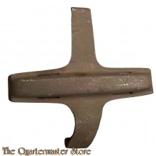 WW1 British 18 pounder shell base transit clip with markings